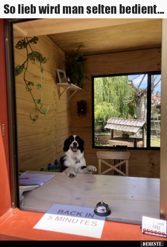 So lieb wird man selten bedient...