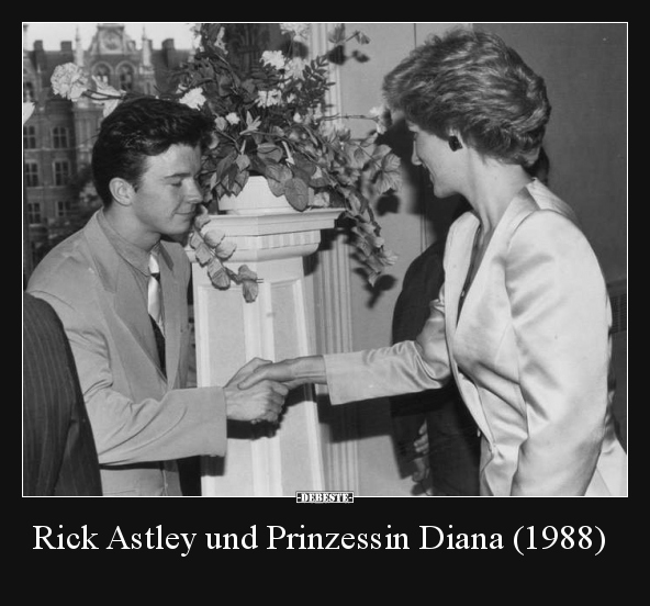 Rick Astley und Prinzessin Diana (1988).. - Lustige Bilder | DEBESTE.de