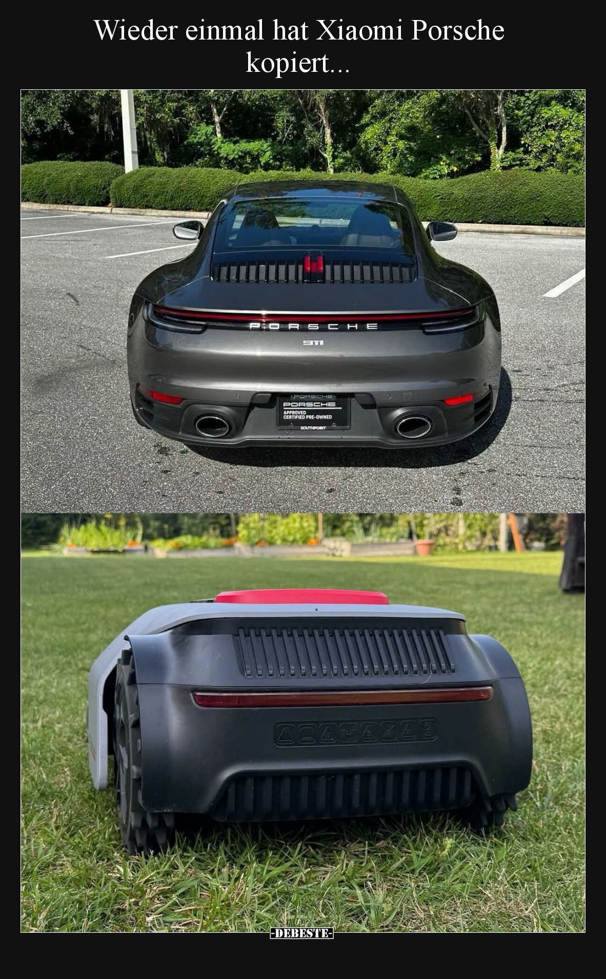 Wieder einmal hat Xiaomi Porsche kopiert...