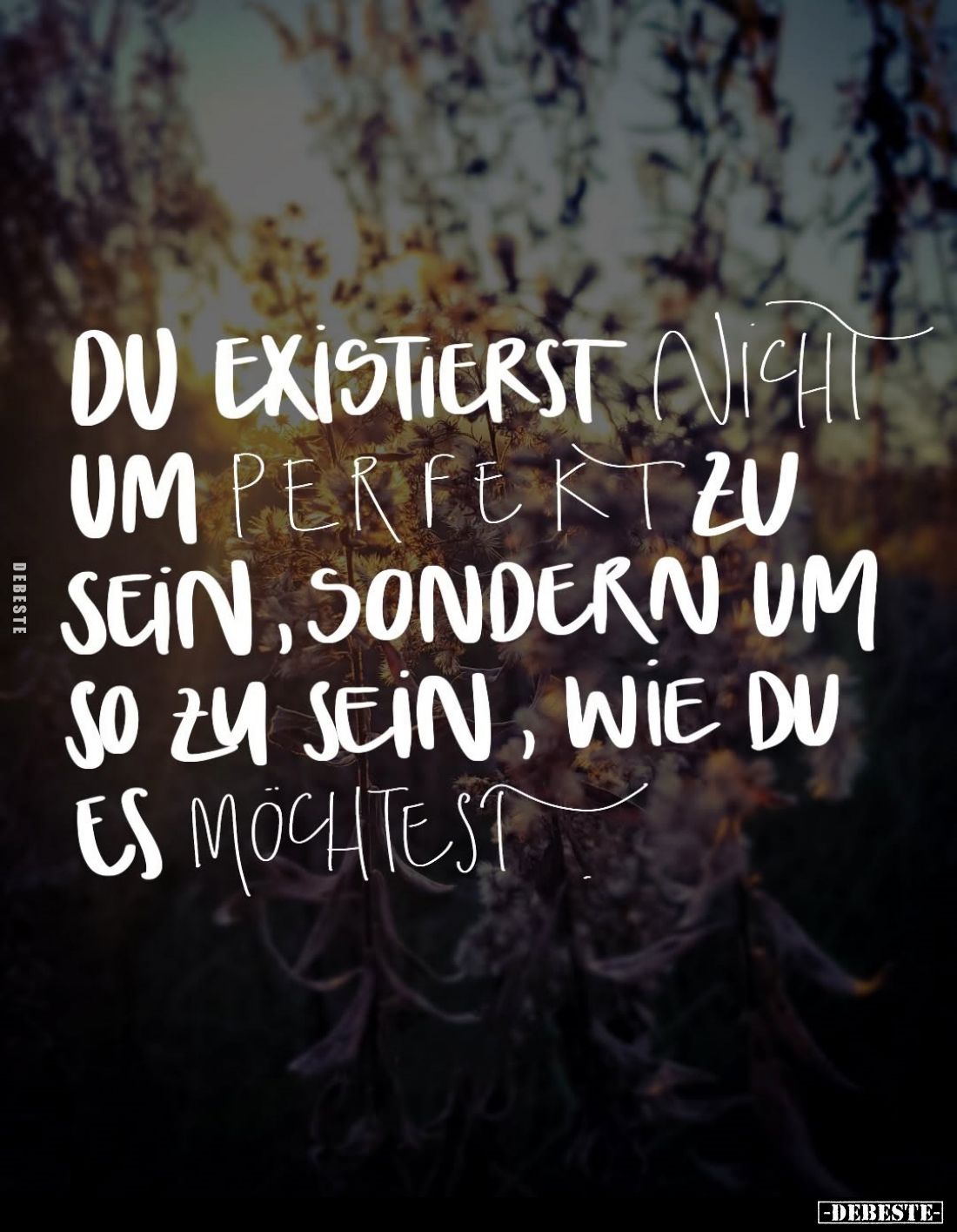 Du existierst nicht um perfekt zu sein.. - Lustige Bilder | DEBESTE.de