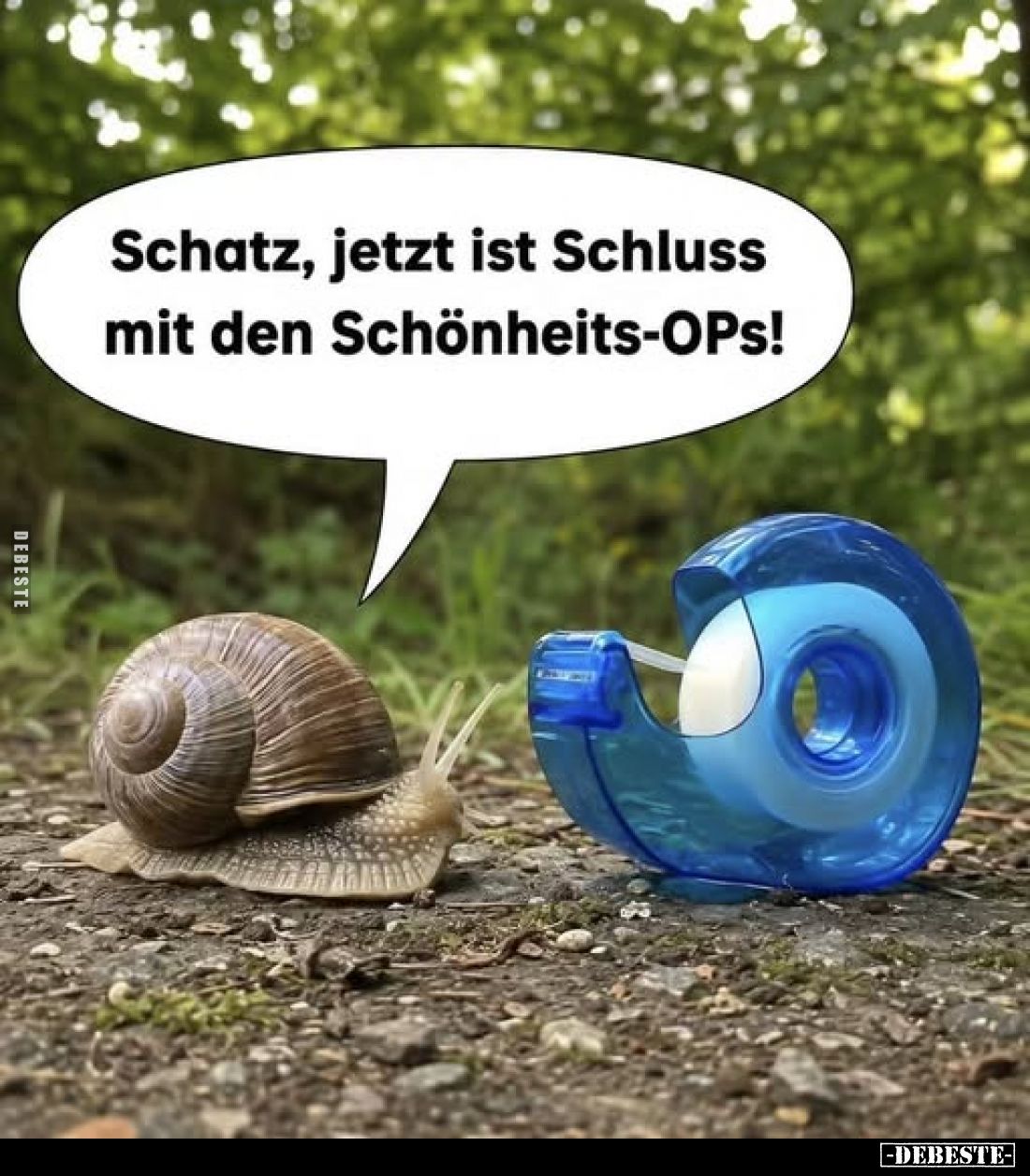 Schatz, jetzt ist Schluss mit den Schönheits-OPS!