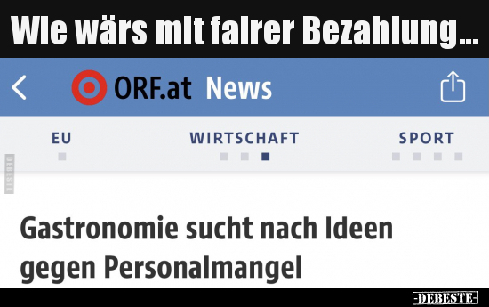 Wie wärs mit fairer Bezahlung...