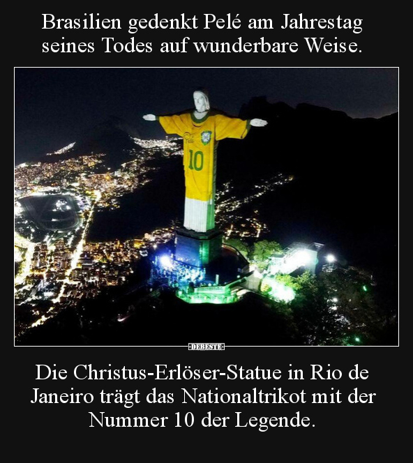 Brasilien gedenkt Pelé am Jahrestag seines Todes auf.. - Lustige Bilder | DEBESTE.de
