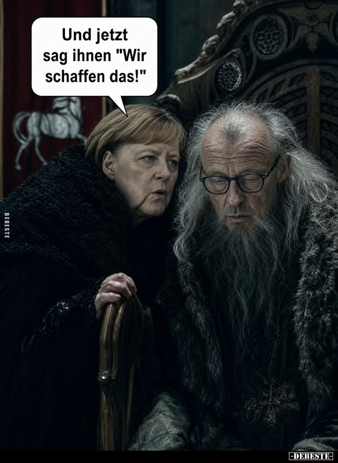Und jetzt sag ihnen "Wir schaffen das!"
