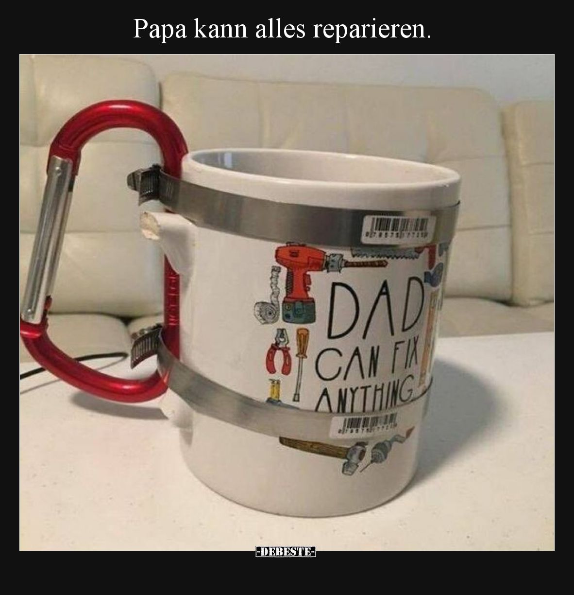 Papa kann alles reparieren.