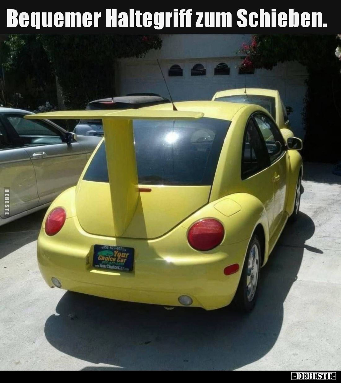 Bequemer Haltegriff zum Schieben.