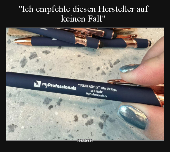 "Ich empfehle diesen Hersteller auf keinen Fall".. - Lustige Bilder | DEBESTE.de