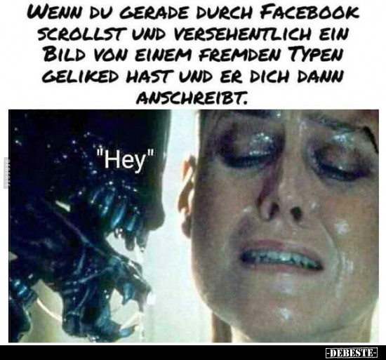 Wenn du gerade durch Facebook scrollst und versehentlich.. - Lustige Bilder | DEBESTE.de
