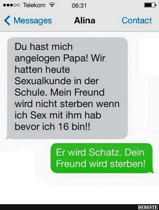 Du hast mich angelogen Papa!