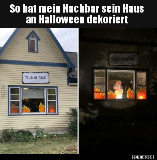 So hat mein Nachbar sein Haus an Halloween dekoriert.. - Lustige Bilder | DEBESTE.de