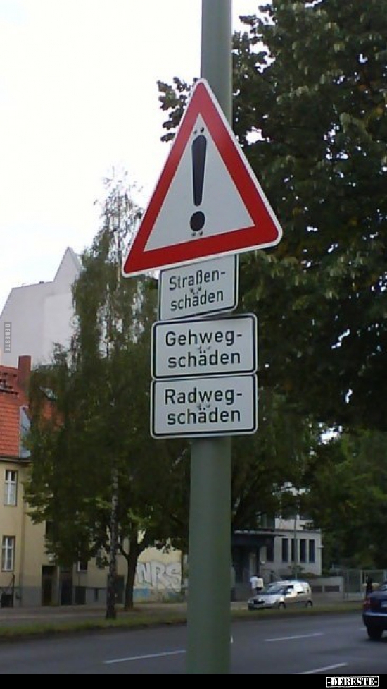 Straßenschäden..