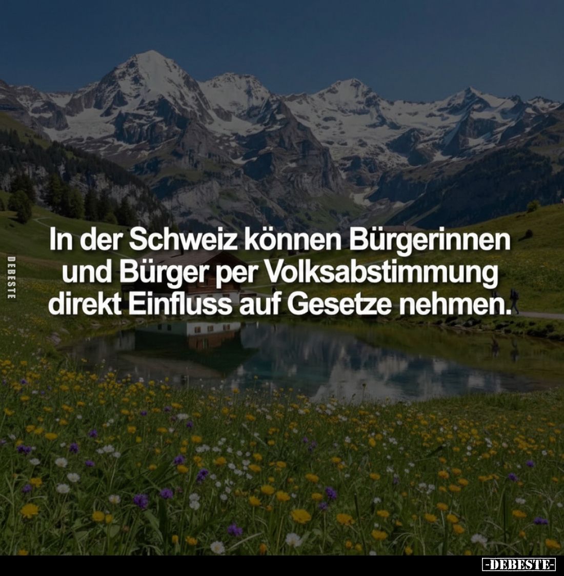 In der Schweiz können Bürgerinnen und Bürger per Volksabstimmung direkt Einfluss auf Gesetze nehmen.