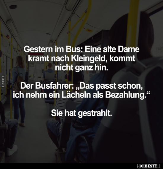 Alte, Ganz, Busfahrer, Lächeln