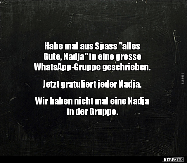 Habe mal aus Spass "alles Gute, Nadja" in eine grosse.. - Lustige Bilder | DEBESTE.de