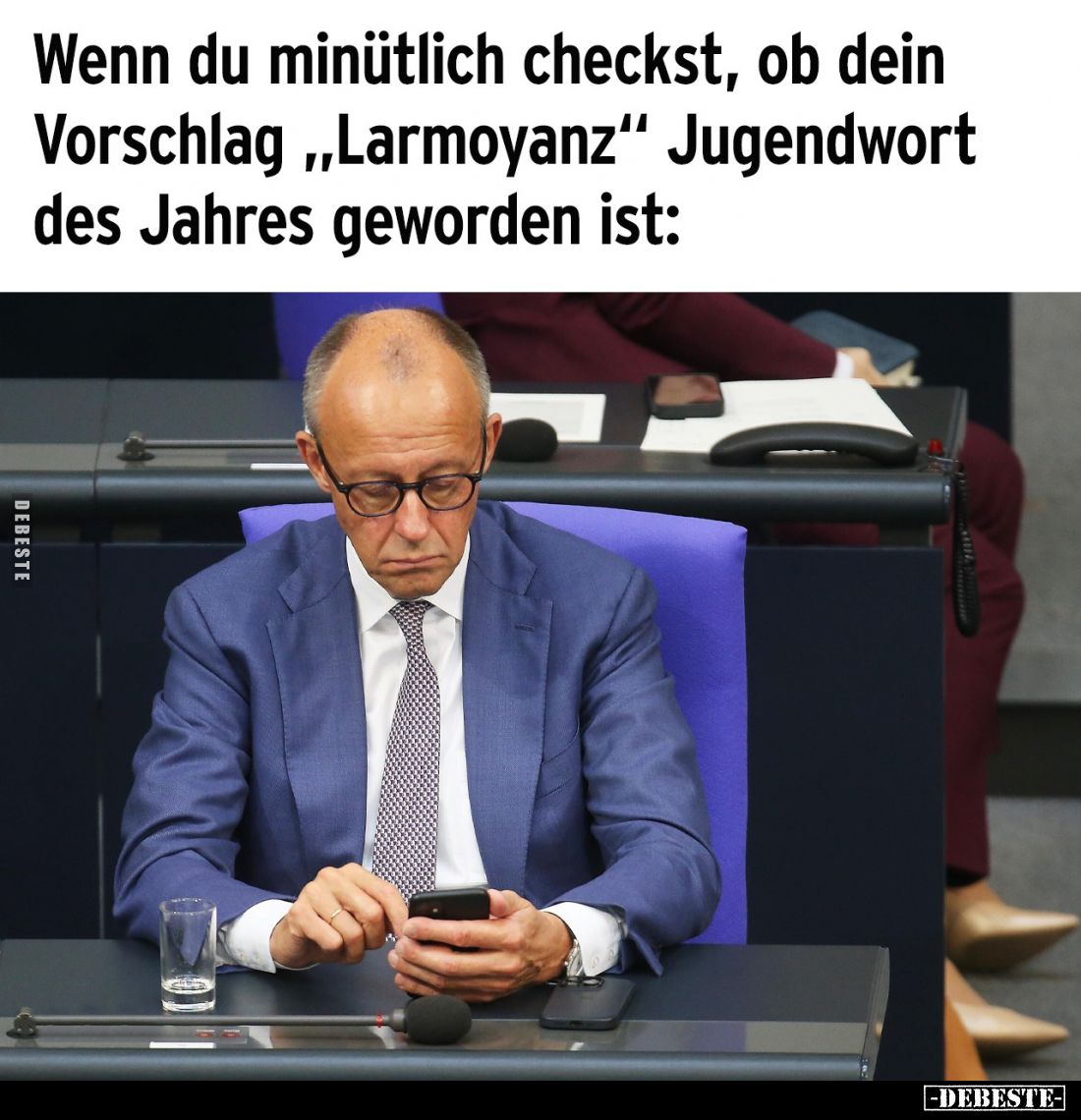 Wenn du minütlich checkst, ob dein Vorschlag „Larmoyanz“ Jugendwort des Jahres geworden ist: