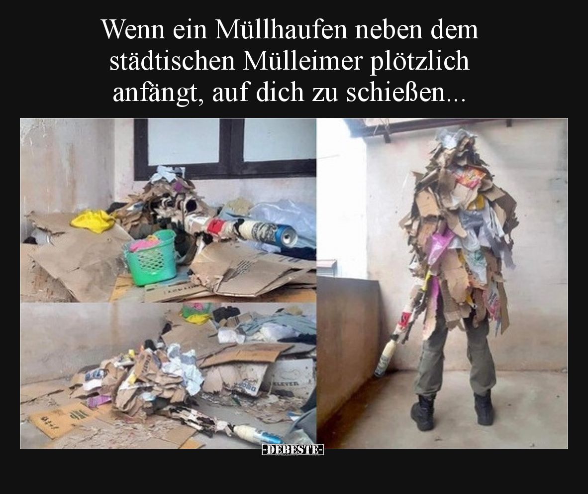 Wenn ein Müllhaufen neben dem städtischen Mülleimer.. - Lustige Bilder | DEBESTE.de