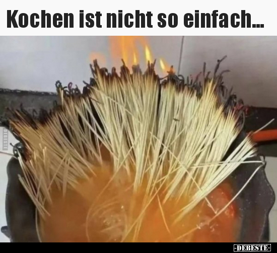 Kochen ist nicht so einfach... - Lustige Bilder | DEBESTE.de