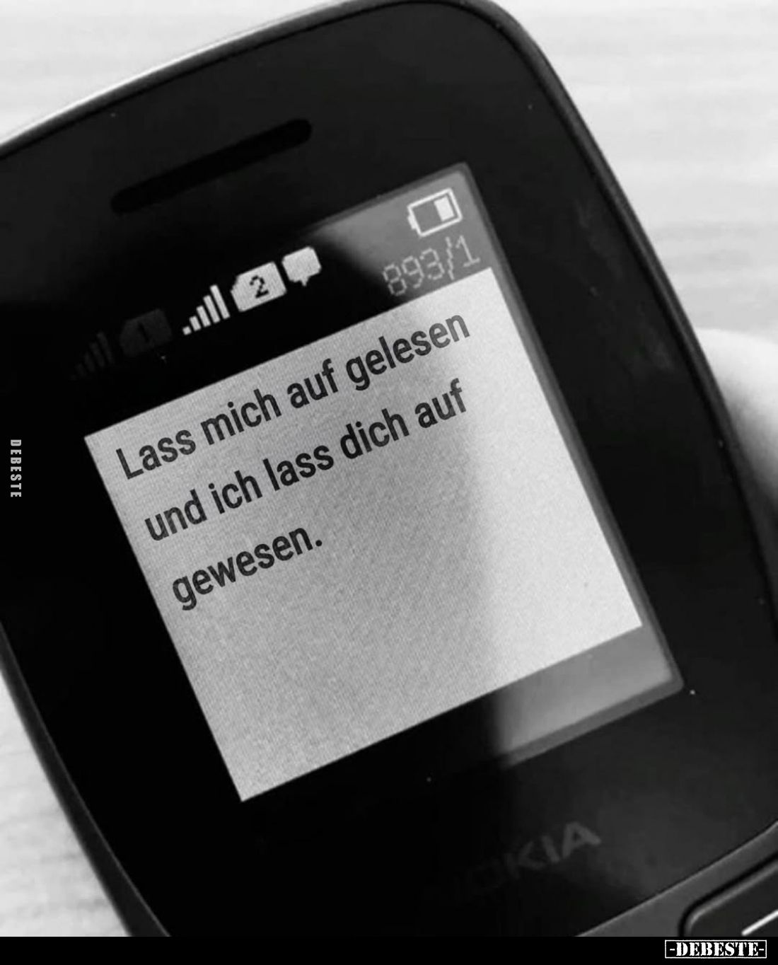 Lass mich auf gelesen und ich lass dich auf gewesen.