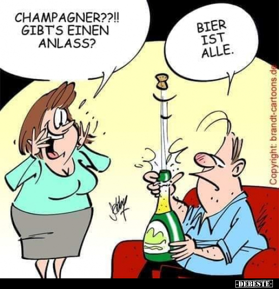 Champagner??!! Gibt's einen Anlass?.. - Lustige Bilder | DEBESTE.de