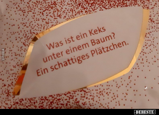 Was ist ein Keks unter einem Baum?.. - Lustige Bilder | DEBESTE.de