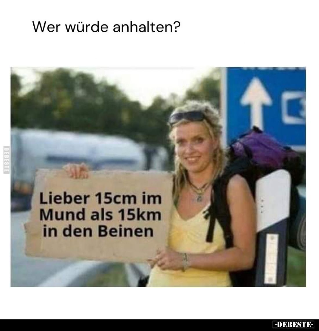 Wer würde anhalten?
