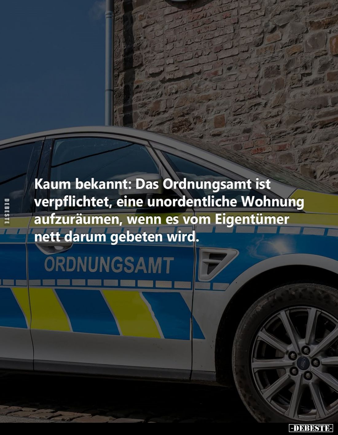 Kaum bekannt: Das Ordnungsamt ist verpflichtet, eine unordentliche Wohnung aufzuräumen, wenn es vom Eigentümer nett darum geb...