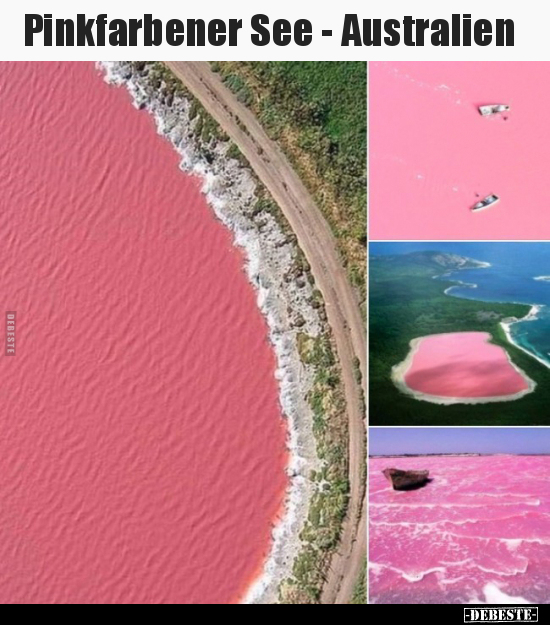 Pinkfarbener See - Australien.. - Lustige Bilder | DEBESTE.de