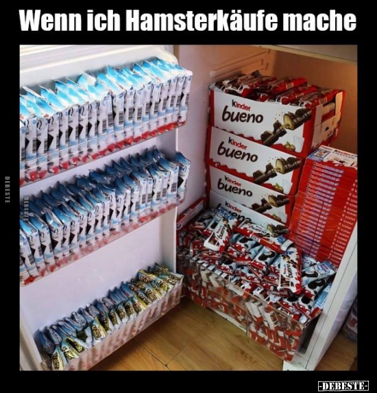 Wenn ich Hamsterkäufe mache.. - Lustige Bilder | DEBESTE.de