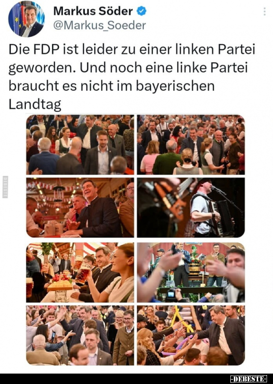 Die FDP ist leider zu einer linken Partei geworden.. - Lustige Bilder | DEBESTE.de