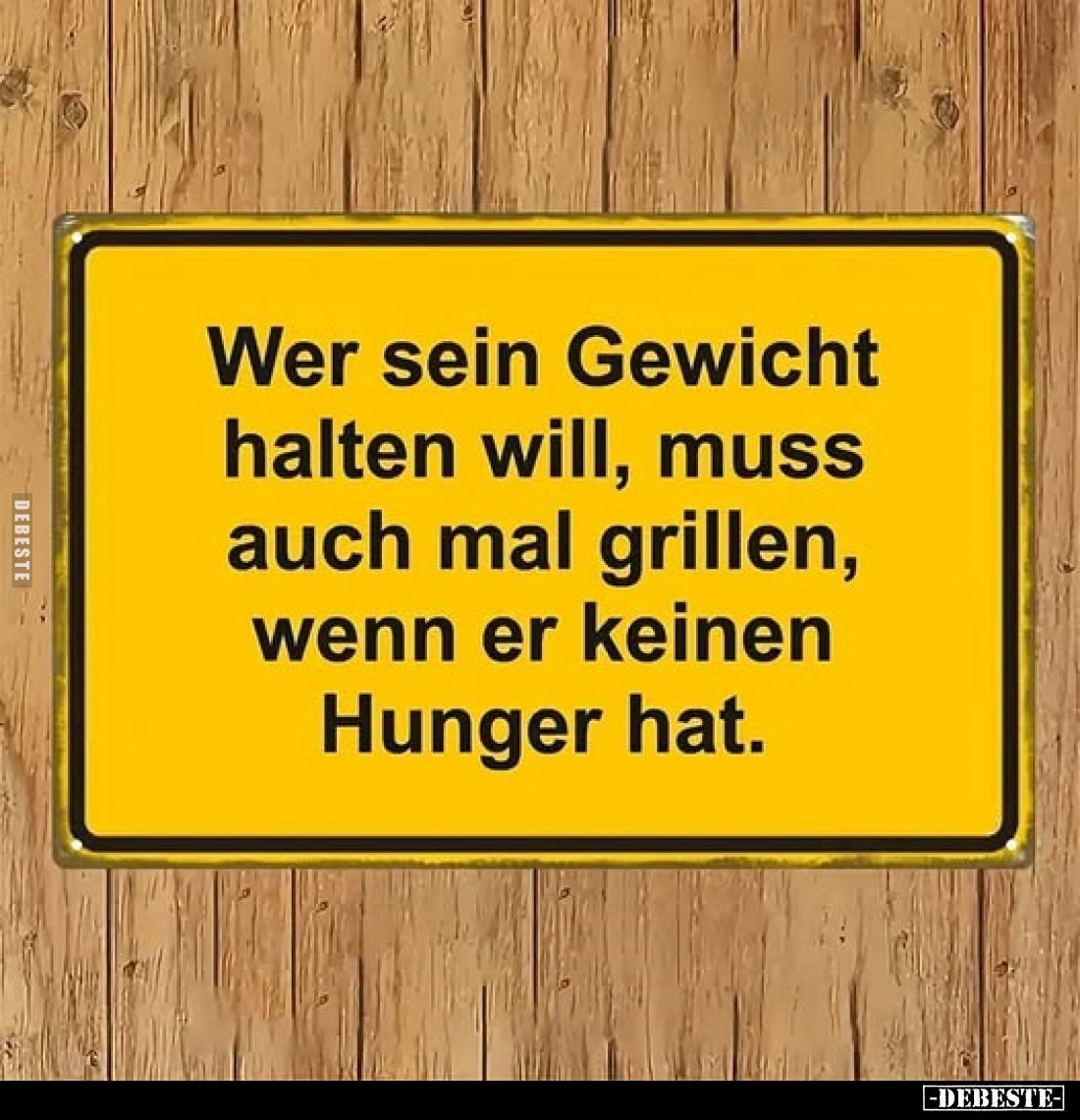 Wer sein Gewicht halten will, muss auch mal grillen, wenn er keinen Hunger hat.