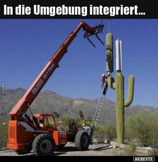 In die Umgebung integriert...