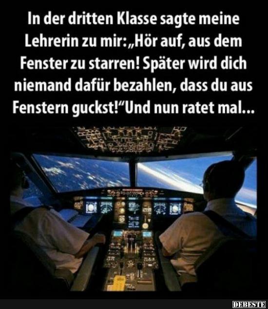 In der dritten Klasse sagte meine Lehrerin zu mir..