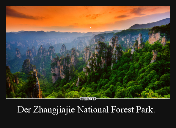 Der Zhangjiajie National Forest Park... - Lustige Bilder | DEBESTE.de