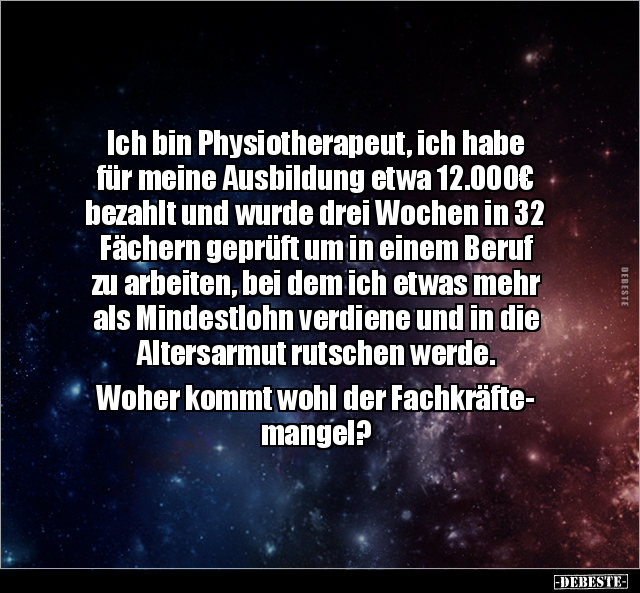 Ich bin Physiotherapeut, ich habe für meine Ausbildung.. - Lustige Bilder | DEBESTE.de