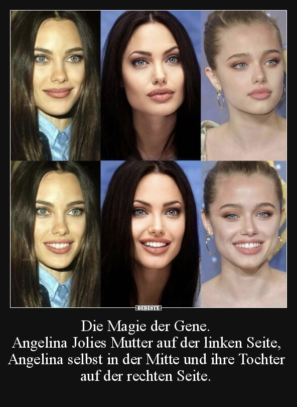 Die Magie der Gene. Angelina Jolies Mutter auf der linken.. - Lustige Bilder | DEBESTE.de