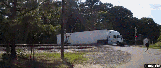 Mitten durch ohne zu bremsen..