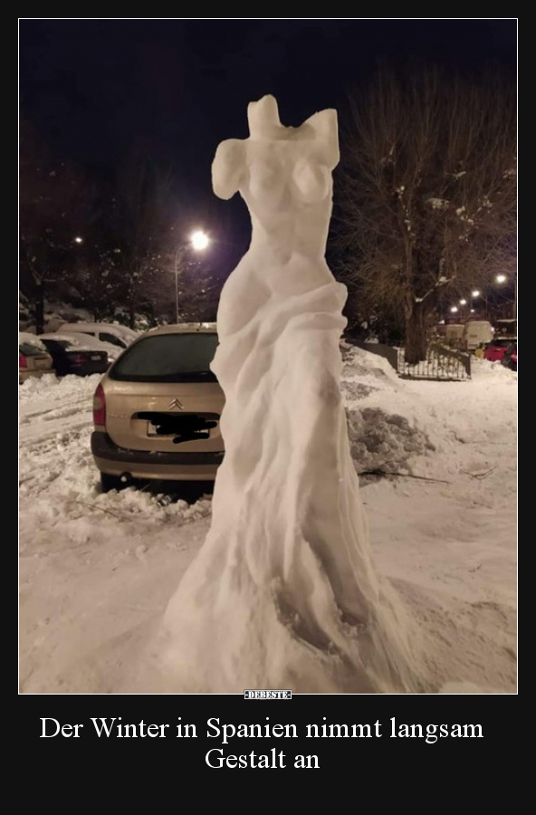 Der Winter in Spanien nimmt langsam Gestalt an..