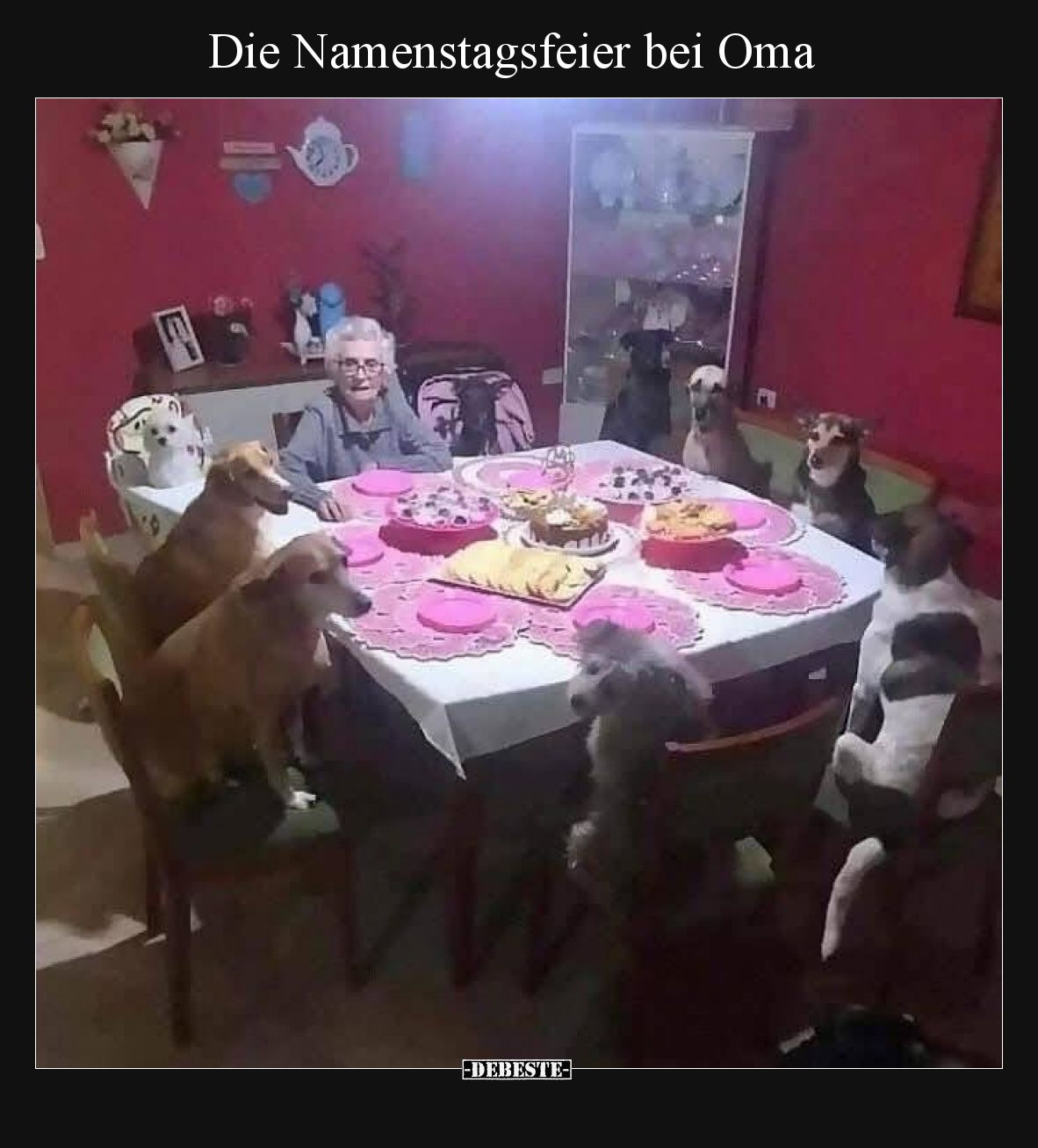 Die Namenstagsfeier bei Oma