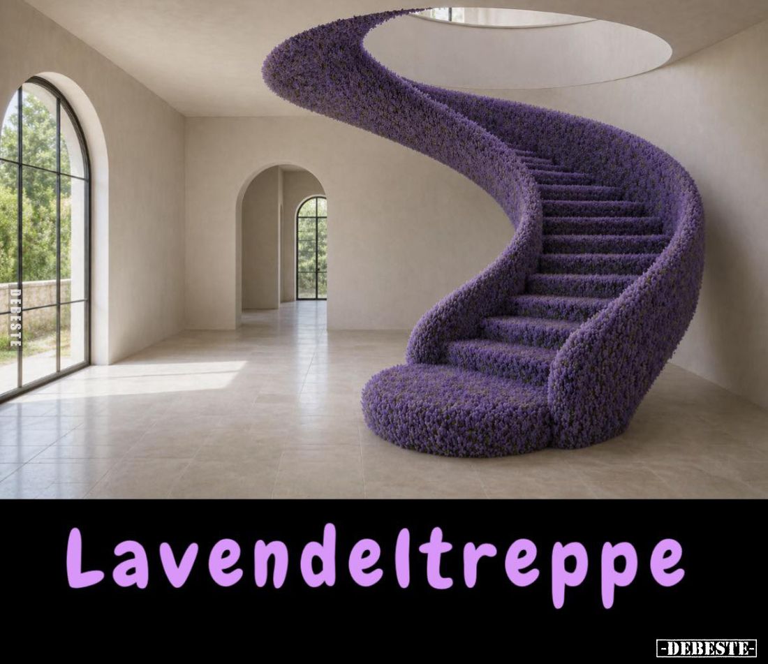 Lavendeltreppe.