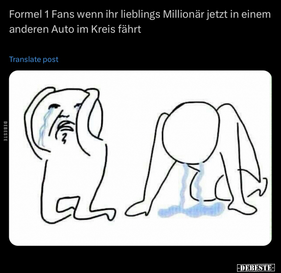 Formel 1 Fans wenn ihr lieblings Millionär jetzt in einem.. - Lustige Bilder | DEBESTE.de