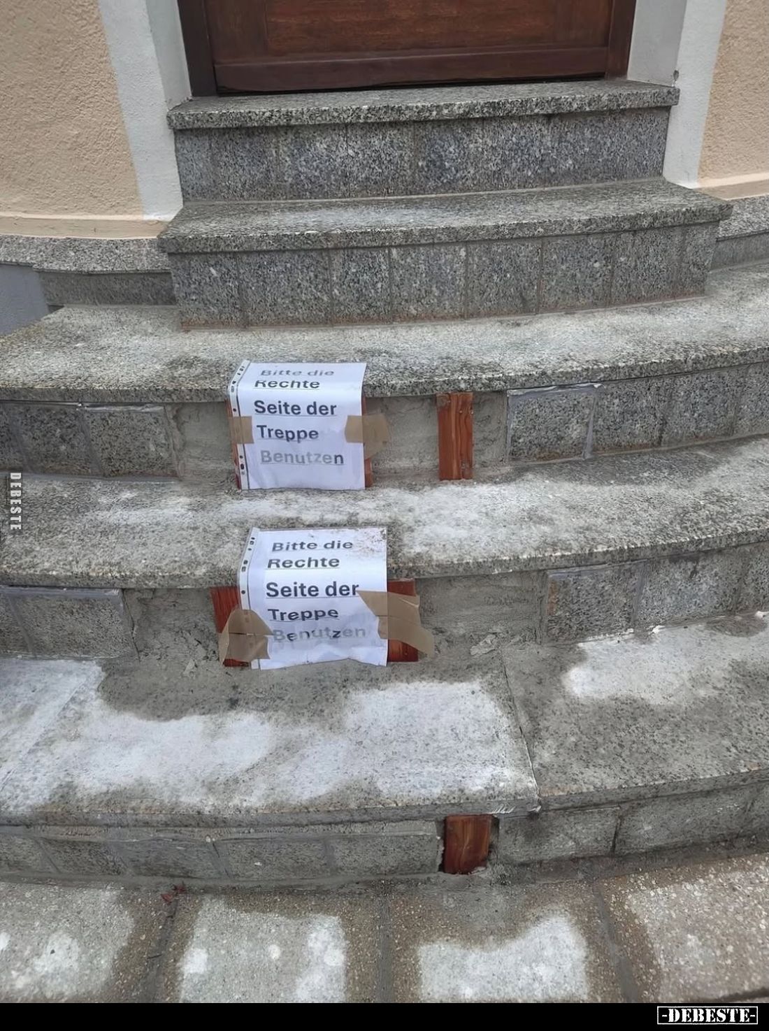 Bitte die Rechte
Seite der Treppe
Benutzen