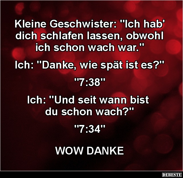 Kleine Geschwister: „Ich hab' dich schlafen lassen..” - Lustige Bilder | DEBESTE.de