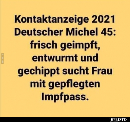 Kontaktanzeige 2021 Deutscher Michel 45.. - Lustige Bilder | DEBESTE.de