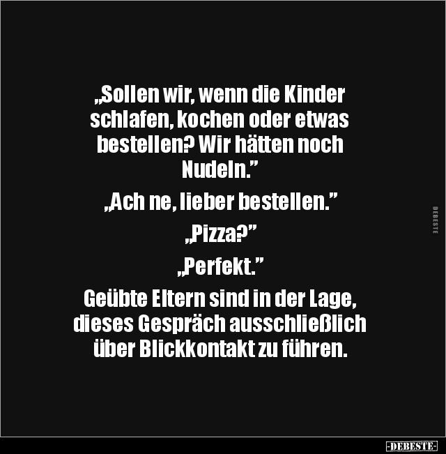 Wenn, Kinder, Schlafen, Kochen, Eltern