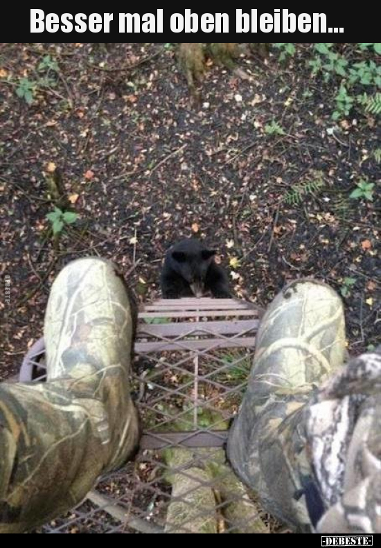 Besser mal oben bleiben...