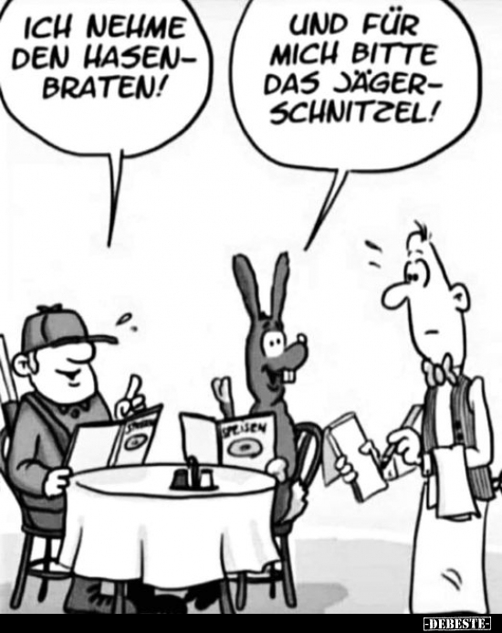 Ich nehme den Hasen-Braten!.. - Lustige Bilder | DEBESTE.de