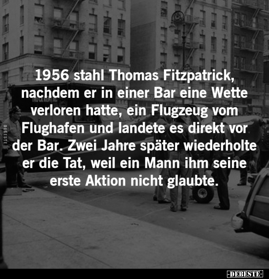 1956 stahl Thomas Fitzpatrick, nachdem er in einer Bar eine.. - Lustige Bilder | DEBESTE.de