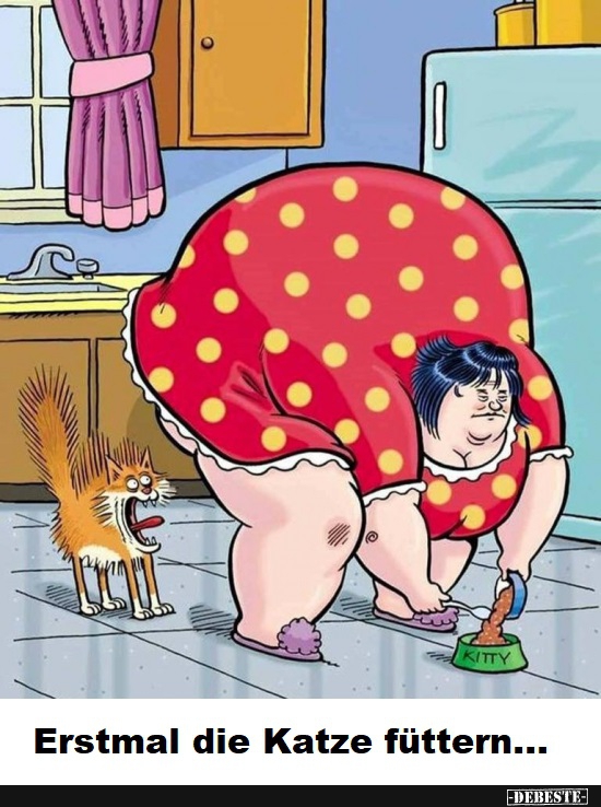 Erstmal die Katze füttern...