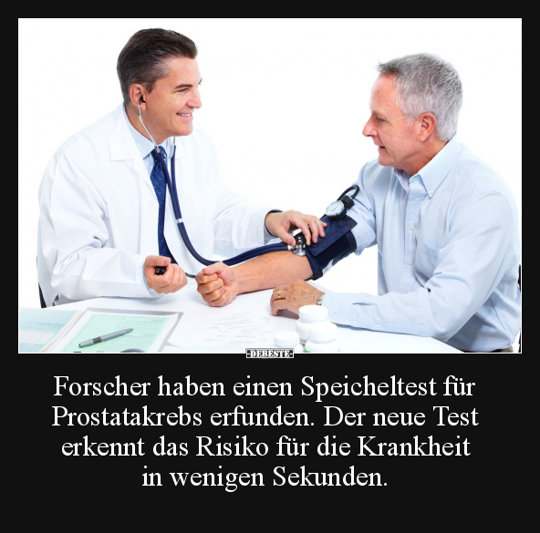 Forscher haben einen Speicheltest für Prostatakrebs.. - Lustige Bilder | DEBESTE.de