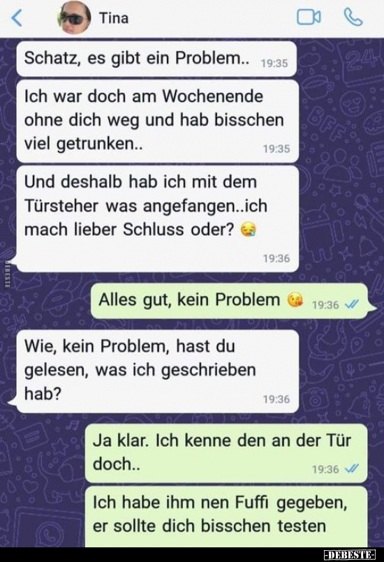 Schatz, es gibt ein Problem.. - Lustige Bilder | DEBESTE.de